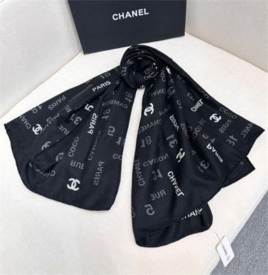 Chanel Cashmere/Silk Scarf/Shawl 38935