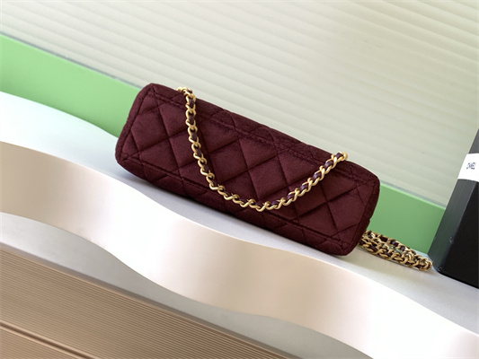 Cha.nel Mini Shopping Bag Kelly Bag Velvet Gold-Tone Metal  AS4416