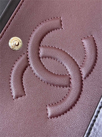 Chanel Small Classic Flap Bag Lambskin Gold Tone Metal Black 01117 TOP