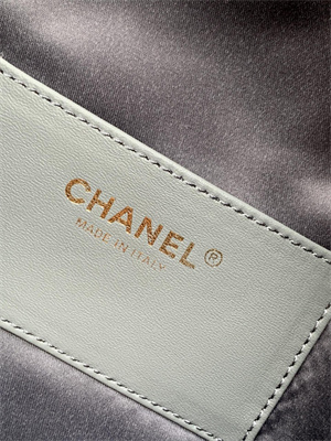 Chanel 25 Medium Handbag Grained Calfskin Gold Tone Metal Dk Grey AS5311