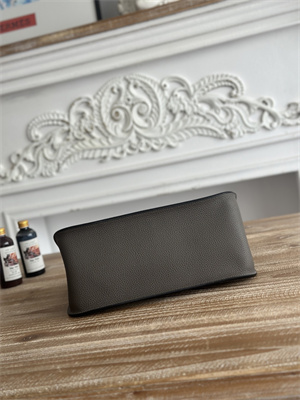 Hermes Jypsiere Togo Leather Silver Tone Metal Etain Color HS