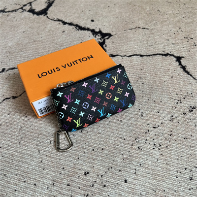 LV X TM Key Pouch Monogram Canvas Black Colorful M13664