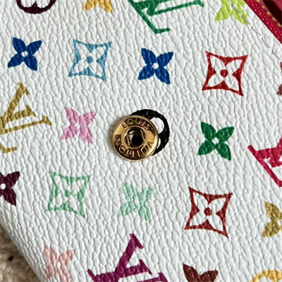 LV x TM Rosalie Coin Purse Monogram Canvas White Colorful M13399