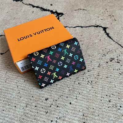 LV x TM Rosalie Coin Purse Monogram Canvas Black Colorful M13399