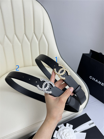 Chanel Belts In Calfskin 30MM In Black Gold/Silver Hardware