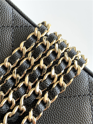 Chanel Long Vanity With Chain Grained Calfskin & Gold-Tone Metal Black AP4933