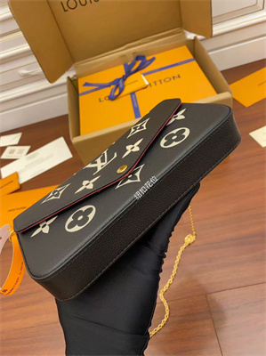 L.V Felicie Pochette Monogram Empreinte Black/Beige M82479 TOP