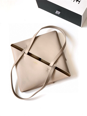 Loewe Medium Puzzle Fold Tote In Shinny Calfskin