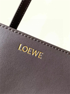 Loewe Medium Puzzle Fold Tote In Shinny Calfskin