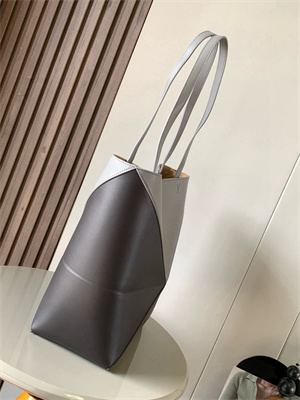 Loewe Medium Puzzle Fold Tote In Shinny Calfskin