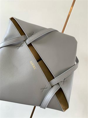 Loewe Medium Puzzle Fold Tote In Shinny Calfskin