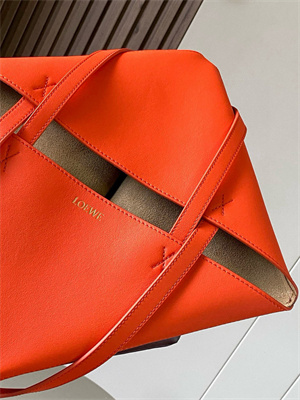 Loewe Medium Puzzle Fold Tote In Shinny Calfskin