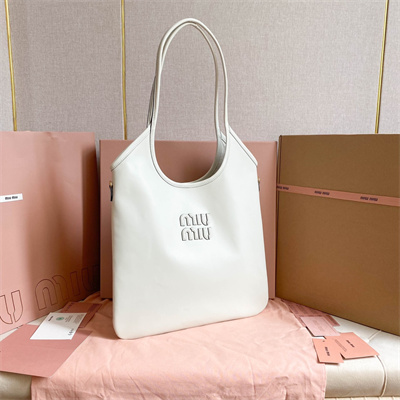 MiuMiu Ivy Leather Bag White Color