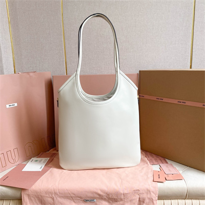 MiuMiu Ivy Leather Bag White Color