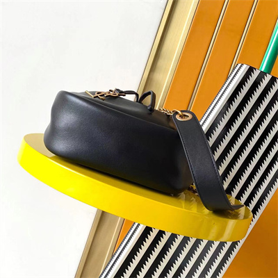 Y.S.L Bucket Bag In Black Calfskin