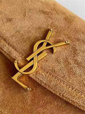 Y.S.L SOLFERINO Mini IN Suede CARAMEL COGNAC Color
