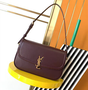 Y.S.L SOLFERINO MEDIUM IN BOX SAINT LAURENT ROUGE CABERNET Color