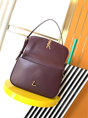 Y.S.L SOLFERINO MEDIUM IN BOX SAINT LAURENT ROUGE CABERNET Color