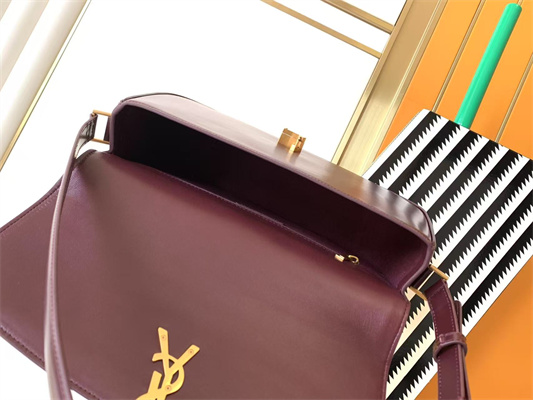 Y.S.L SOLFERINO MEDIUM IN BOX SAINT LAURENT ROUGE CABERNET Color